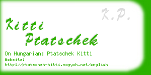 kitti ptatschek business card